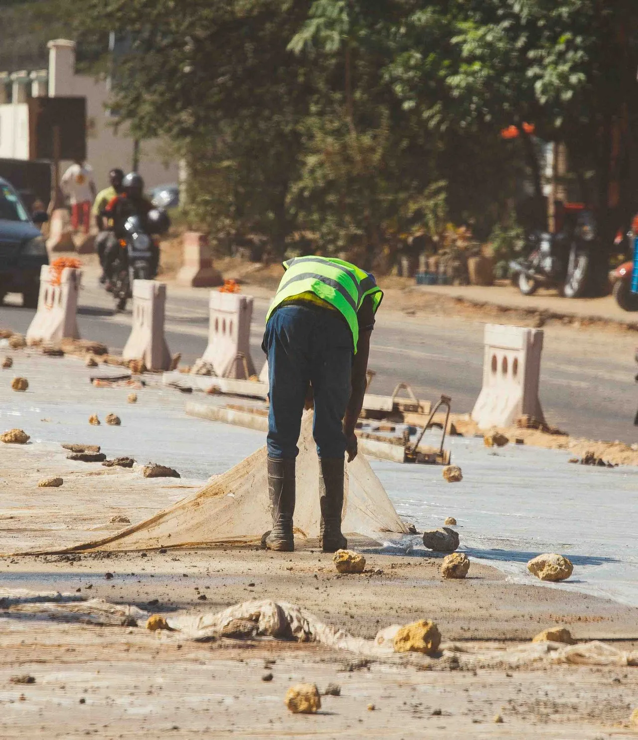 Road construction